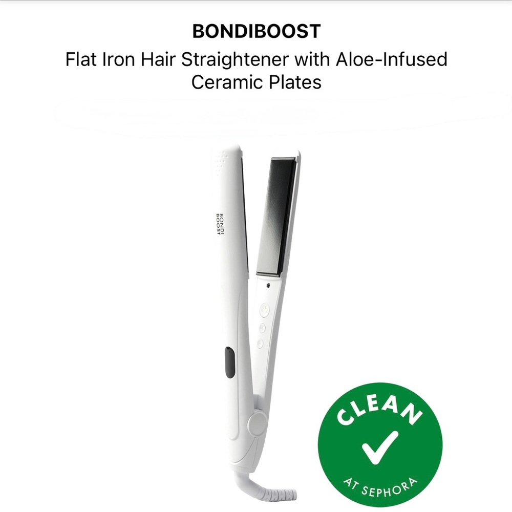 BONDIBOOST Flat Iron Hair Straightener with Aloe-Infused Ceramic Plates